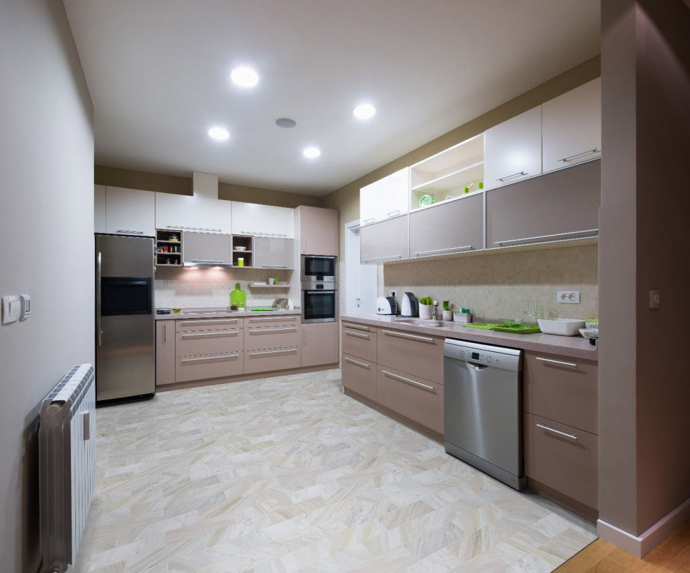Athena Gold 4X12 Honed Marble Mosaic, 10 Sq.ft