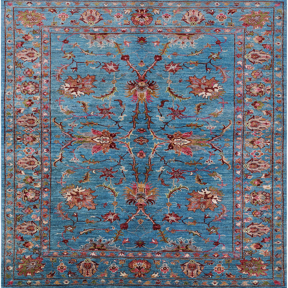 Ahgly Company Indoor Square Mid-Century Modern Area Rugs, 4' Square