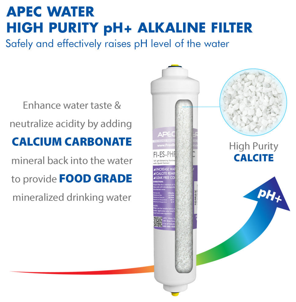 APEC Complete Replacement Filter Set w/ pH+ and UV for ROES-PHUV75 (Stage 1-7)