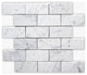 White Carrara Polished 2x4 Brick Marble Mosaic