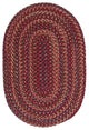 Colonial Mills Midnight MN87 Burnt Brick Traditional Area Rug, Oval 2'x12'