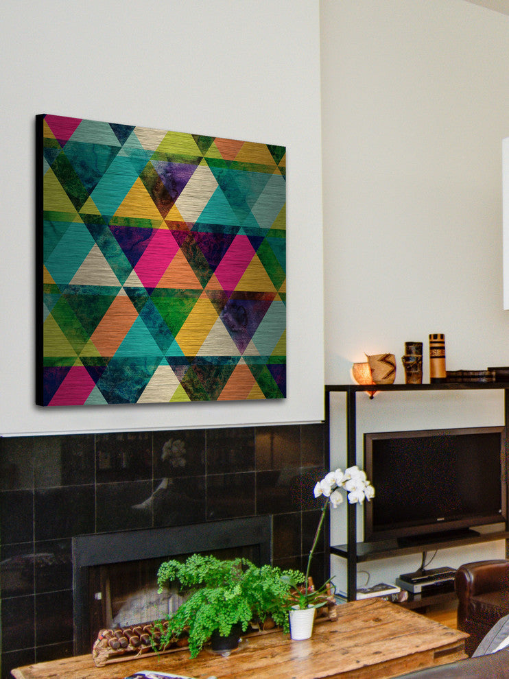 "The Greener Stain" Painting Print on Brushed Aluminum, 48"x48"