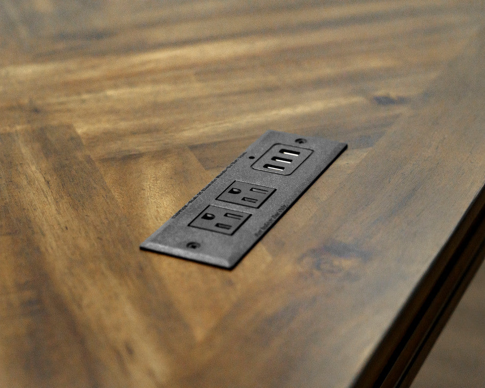 Traditional Wood Writing Desk Office Desk Storage Table Brown
