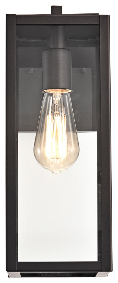 CHLOE Lighting Richard Transitional 1-Light Rubbed Bronze Outdoor Wall Sconce