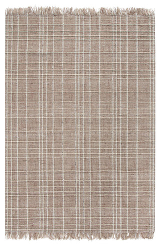 Okemah Jute and Ivory Wool Rug, 8'x10'