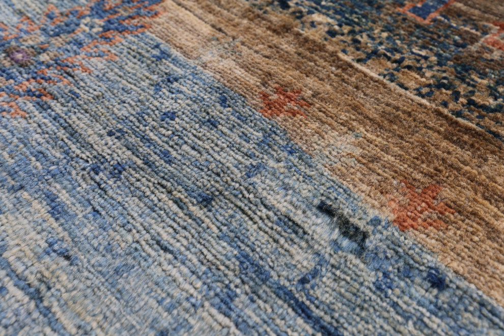 Hand Knotted Tribal Persian Gabbeh Wool Rug 8' 3" X 9' 9" Q9685