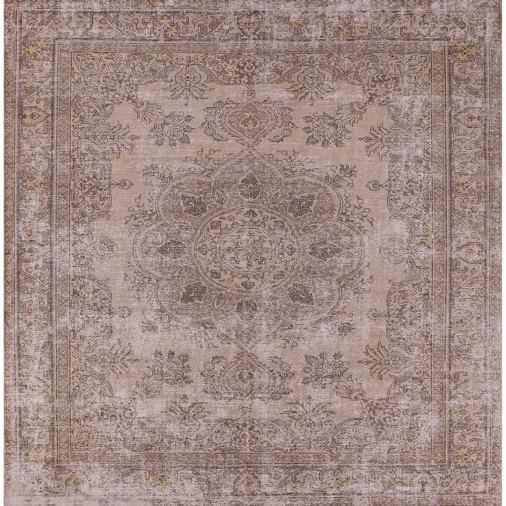 Ahgly Company Indoor Square Mid-Century Modern Area Rugs, 7' Square