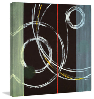 "Circle Swirl" Painting Print on Canvas