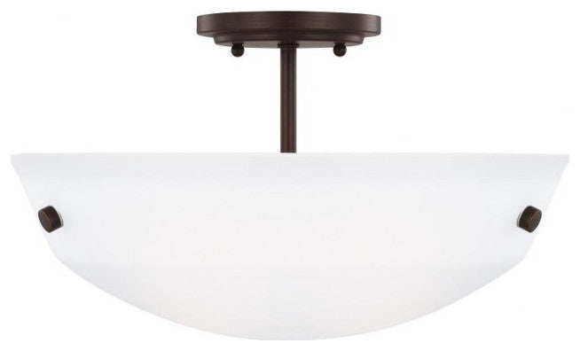 Kerrville 2-Light Semi-Flush Convertible Pendant Bronze