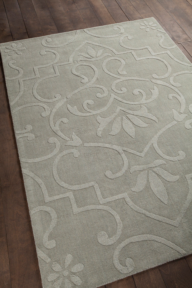 Jaipur Transitional Area Rug, Blue, 5'x7'