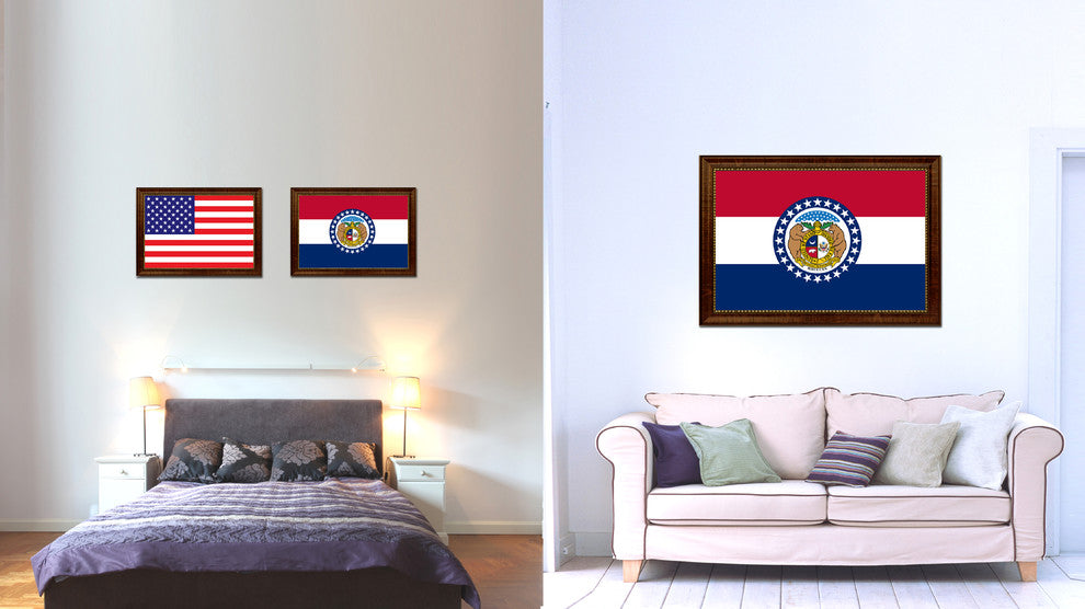 Missouri State Flag Canvas Print, 19"x27"