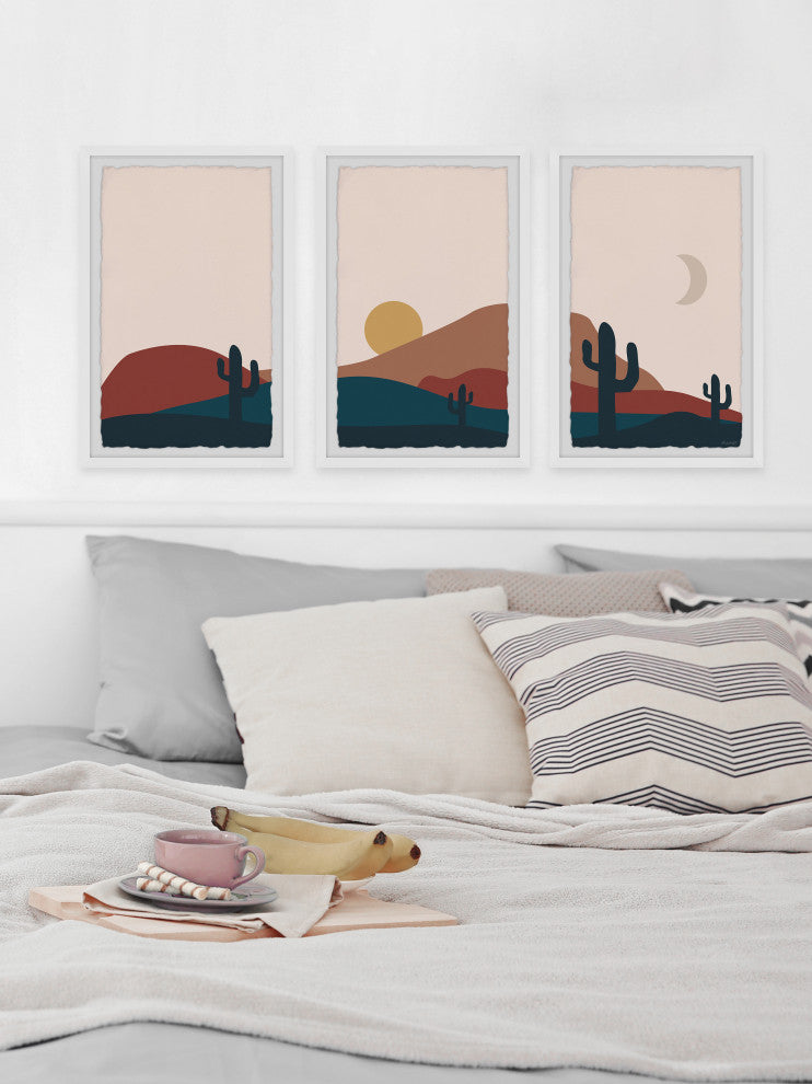 To the Dunes Triptych, Set of 3, 24x36 Panels