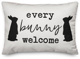 Every Bunny Welcome 14x20 Lumbar Pillow Cover