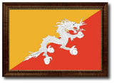 Bhutan Country Flag Canvas Print, 19"x27"
