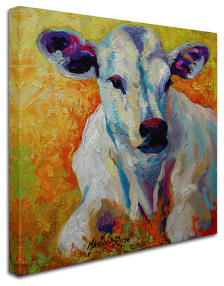 Marion Rose 'White Calf' Canvas Art, 35 x 35
