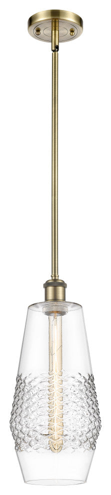 Innovations 516-1S-AB-G682-7-LED 1-Light Mini Pendant, Antique Brass