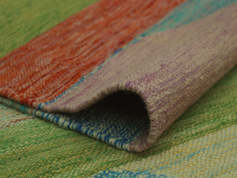 Winchester Kilim Rida Green Rug