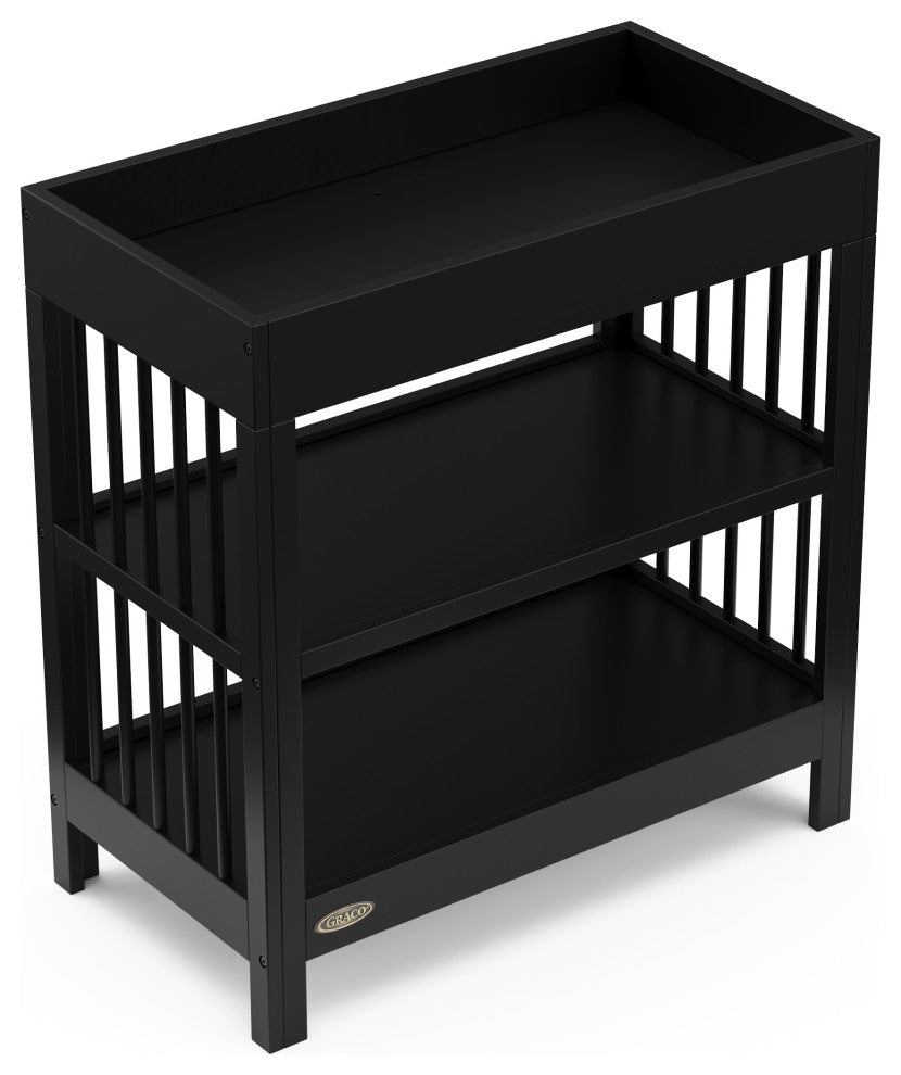 Graco Teddi Changing Table With Water-Resistant Changing Pad, Black