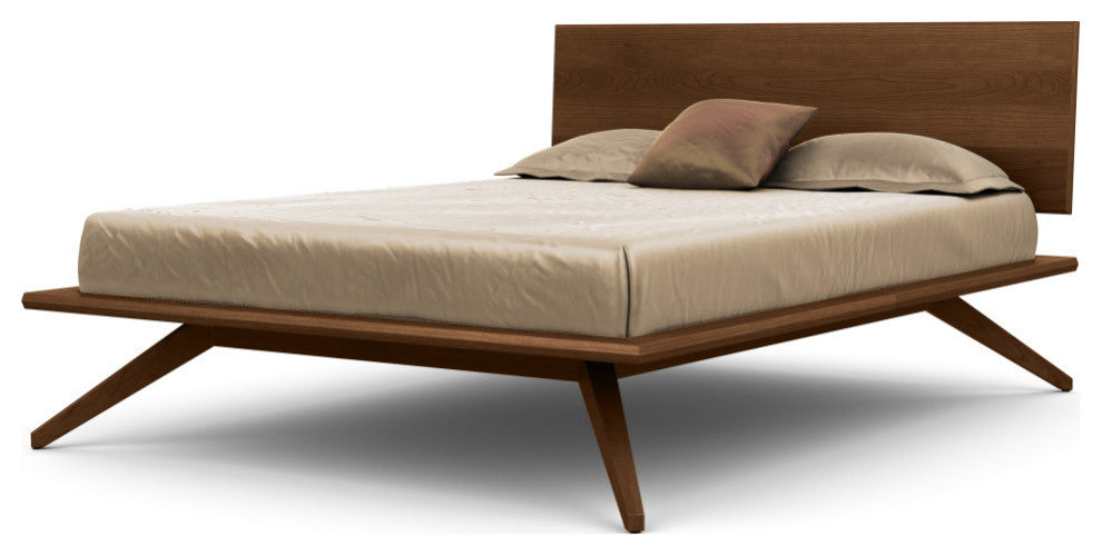 Copeland Astrid Bed With 1 Headboard Panel, Saddle Cherry, King