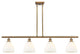 Innovations 516-4I-BB-GBD-751 4 Light Island Light, Brushed Brass