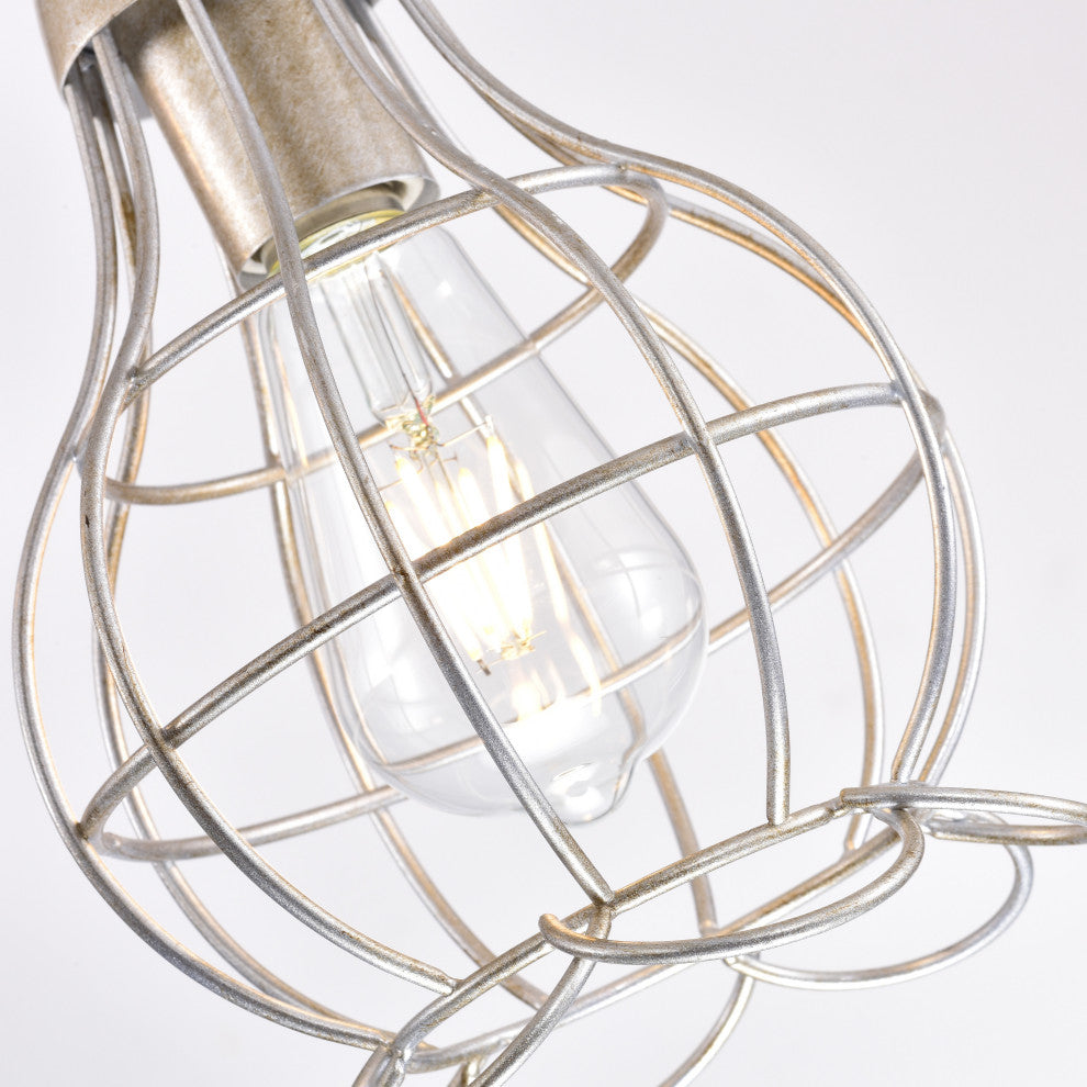 Thalia 5-Light Silver Cluster Pendant