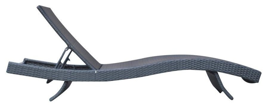 Armen Living Cabana Outdoor Adjustable Wicker Chaise Lounge Chair