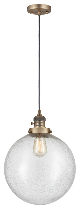 INNOVATIONS 201CSW-BB-G204-12 1-Light Mini Pendant Brushed Brass