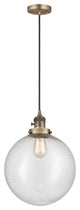 INNOVATIONS 201CSW-BB-G204-12 1-Light Mini Pendant Brushed Brass