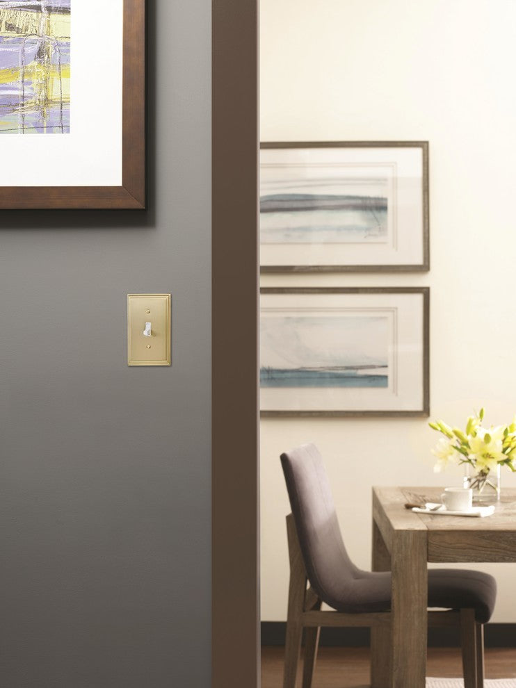 Amerock 1 Toggle Wall Plate, Golden Champagne