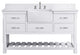 Wesley 60" Bathroom Vanity, White
