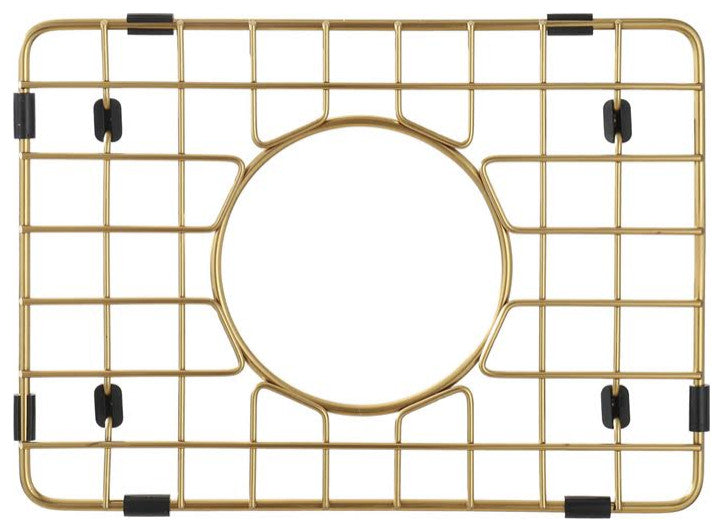 Sink Protector Matte Gold 304 Stainless Steel, Sink Bottom Grid, 11.25x8.25