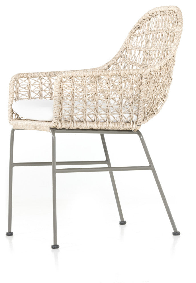 Bandera Dining Chair With Cushion-White