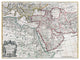 'Map of Turkey Arabia and Persia' Canvas Art