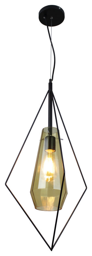 Itzia 1-Light Black Pendant