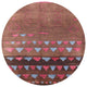 Ahgly Company Indoor Round Mid-Century Modern Area Rugs, 5' Round