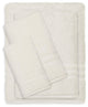 Denzi 4-Piece Towel Combination Set With Monogrammed Letter, M, Cream