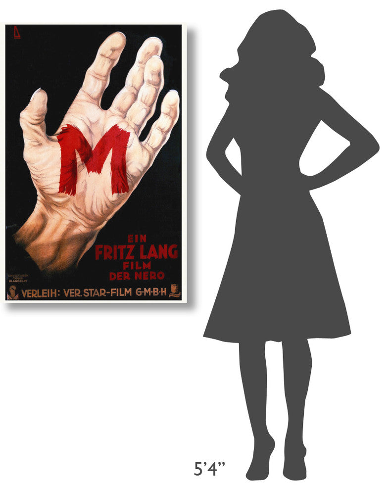 "M by Fritz Lang" Stretched Canvas Giclee by Hollywood Photo Archive, 27x40"