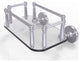 Prestige Skyline Wall Mounted Glass Guest Towel Tray, Satin Chrome