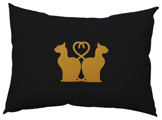 Halloween Cats Accent Pillow, Golden Mustard, 14"x20"