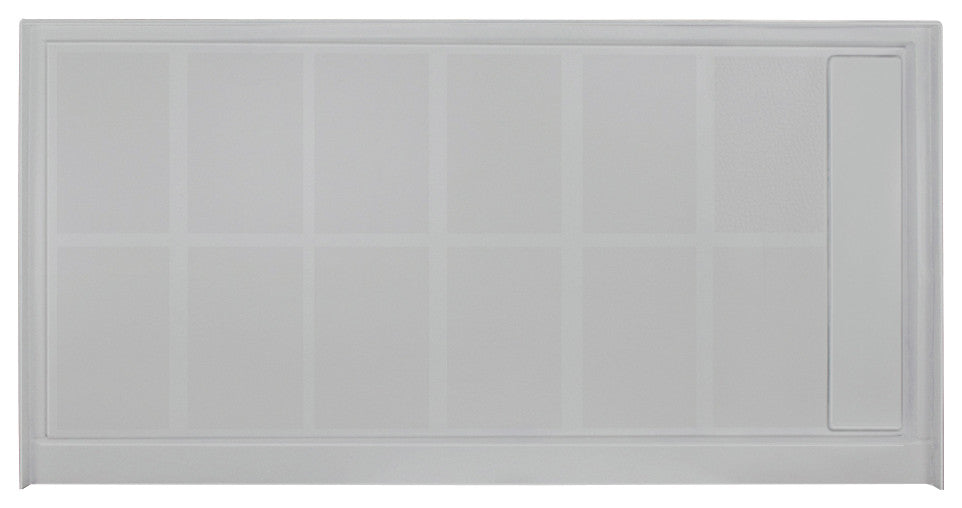 Transolid Linear 60"x32" Rectangular Alcove Shower Base with Left Hand Drain, Grey, Right Hand