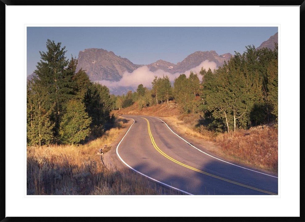 Highway And Mt Moran, Grand Teton National Park, Wyoming, 42"x30"