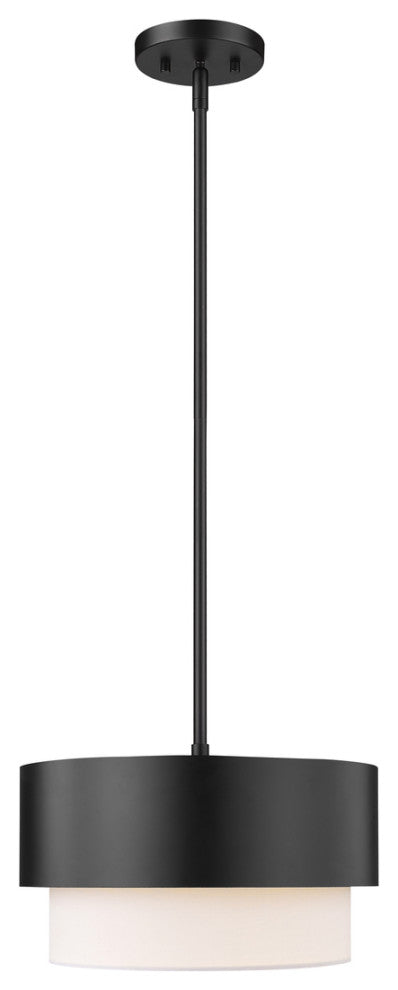 Z-LITE 1-Light Pendant, Matte Black