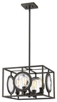 Port 4 Light Pendant, Olde Bronze, Olde Bronze Steel