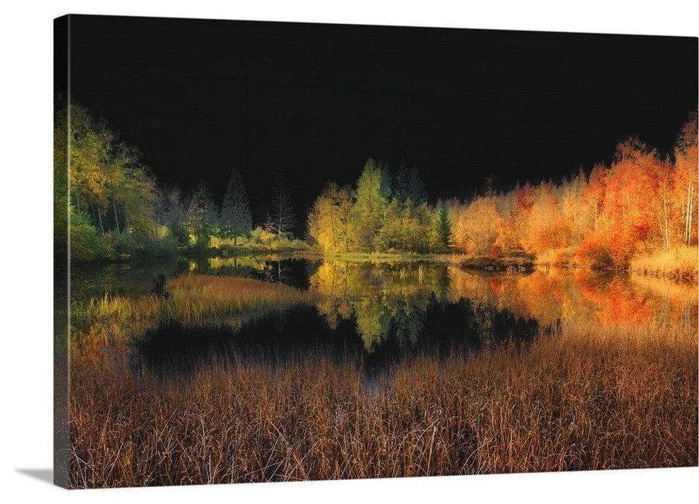 "Black Sky" Wrapped Canvas Art Print, 48"x32"x1.5"