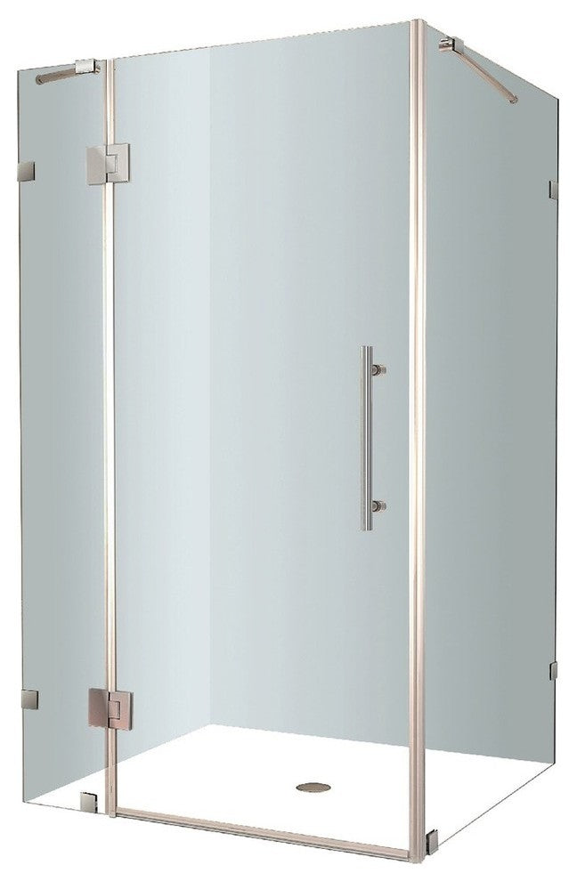 Aston Avalux Frameless Shower Enclosure, Chrome, 48"x36"x72"