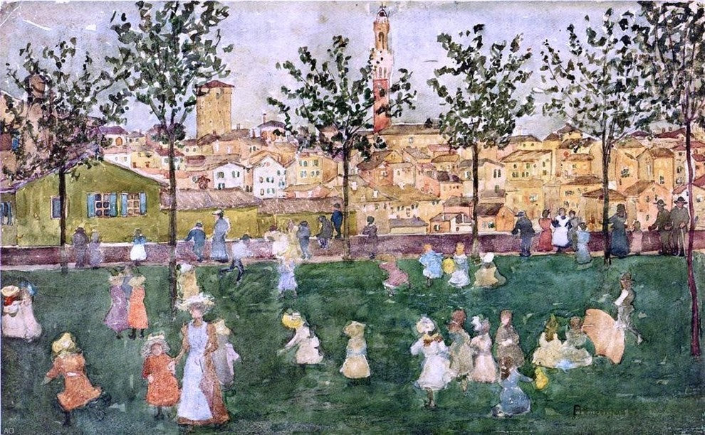 Maurice Prendergast Sienna Wall Decal