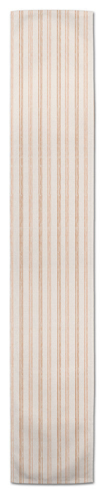 Rust Loose Lines 16x90 Cotton Twill Runner