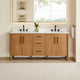 Velora Bathroom Vanity, Mango Brown, 72", No Mirror