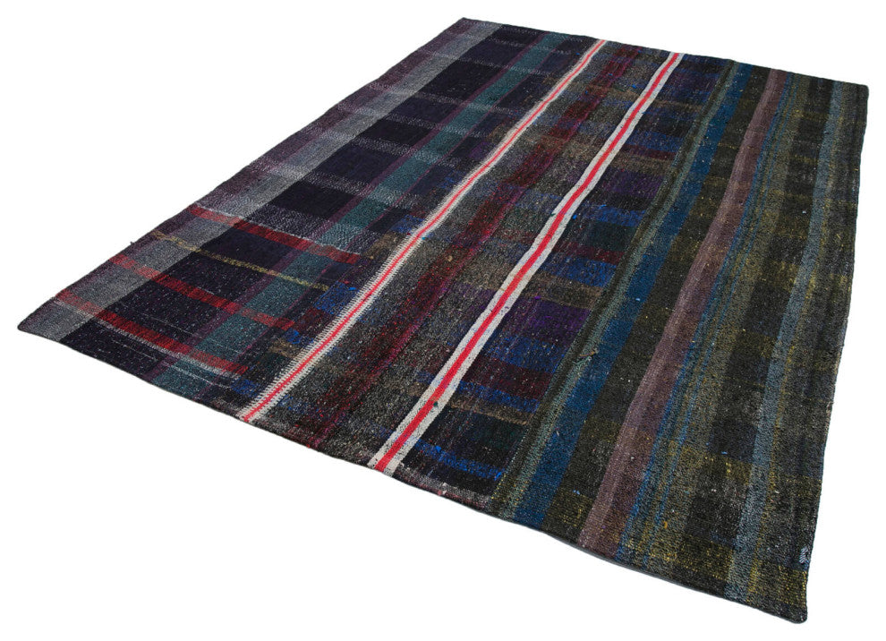 Rug N Carpet - Handmade Anatolian 7' 7'' x 10' 4'' Rustic Patchwork Kilim Rug