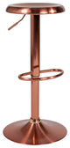 Madrid Series Adjustable Height Retro Barstool, Rose Gold Finish
